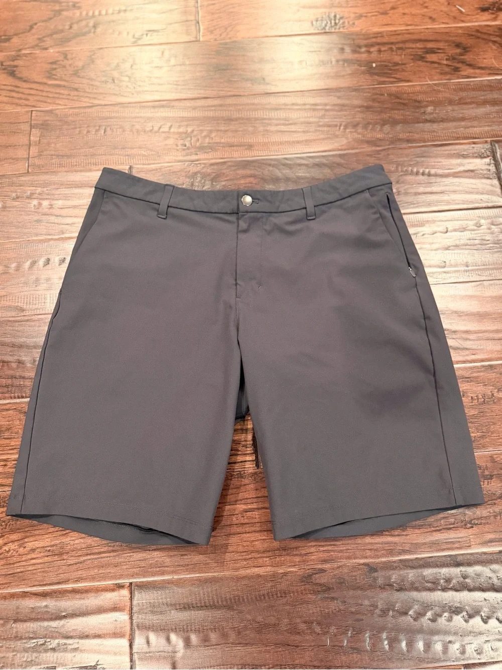 lululemon athletica Men's Flat Front Shorts - Black and Navy Blue